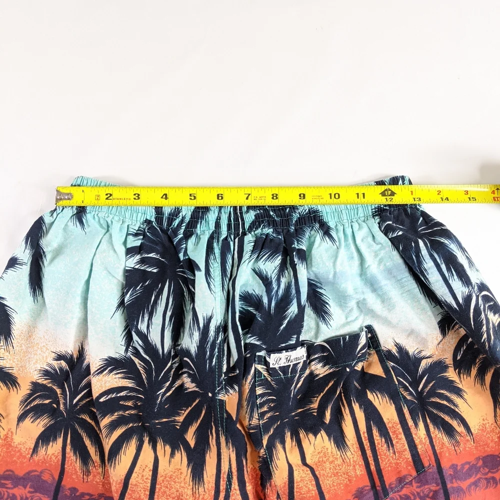 St Thomas Mens Swim Trunks Board Shorts‎ Palm Trees